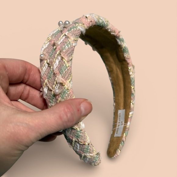Violet & Brooks - Tweed Pearl Headband - Picture 3 of 5